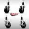 Service Caster 4'' SS Phenolic Swivel 1-1/2'' Expand Stem Caster Set 2 Total Lock Brakes, 4PK SCC-SSEXTTL20S414-PHS-2-S-2-112 - alternate 2